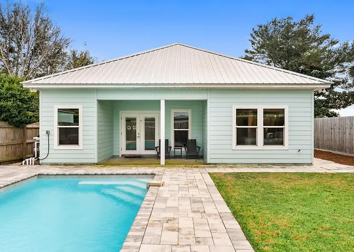 Beach House With Private Pool - Sunny Sands By Panhandle Getaways